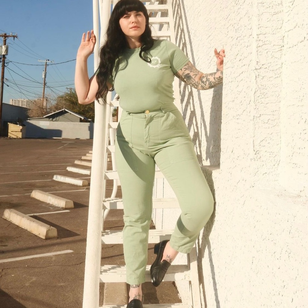 Big Bud Press Size Large Petite Work Pants in Sage